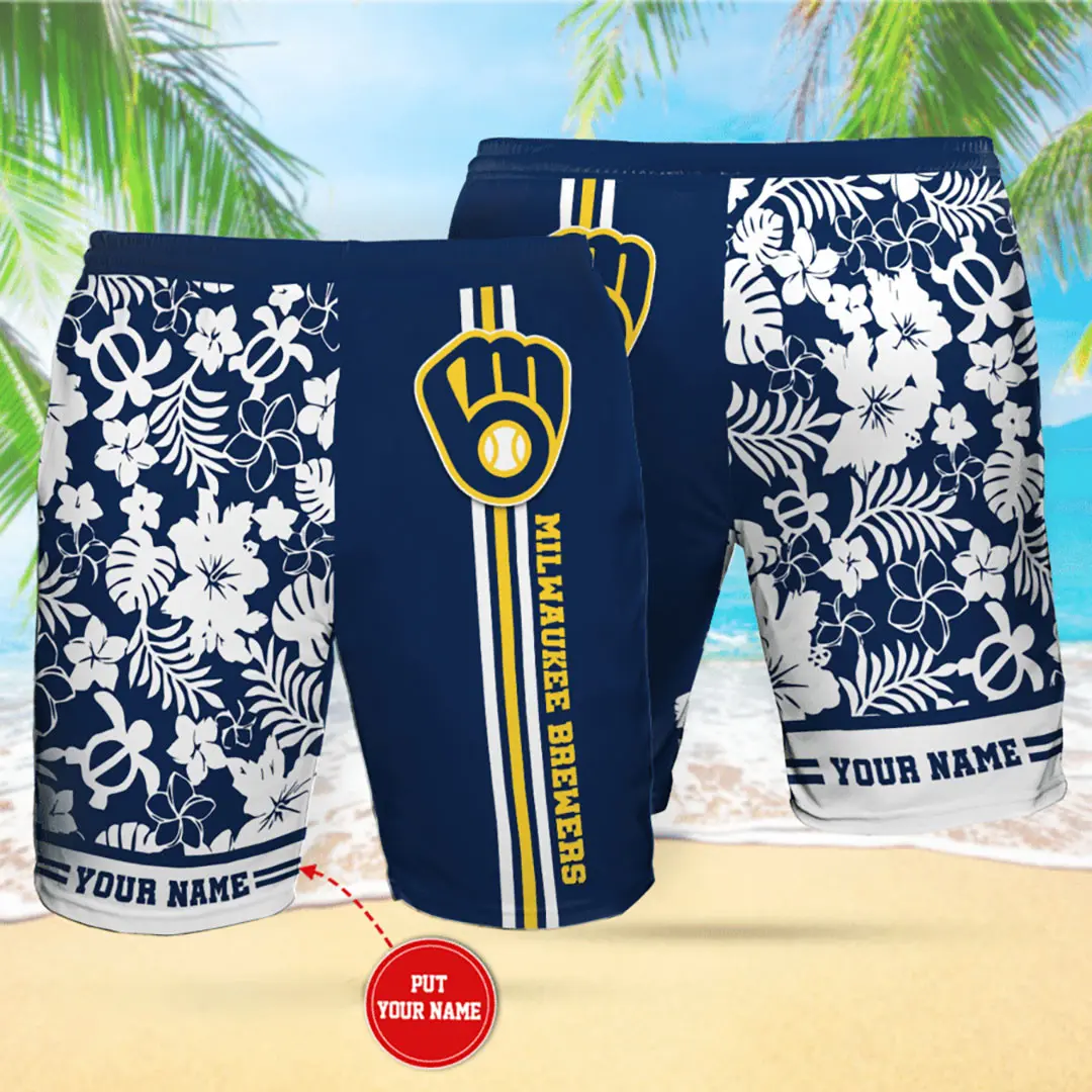 Milwaukee Brewers Hawaiian Shorts