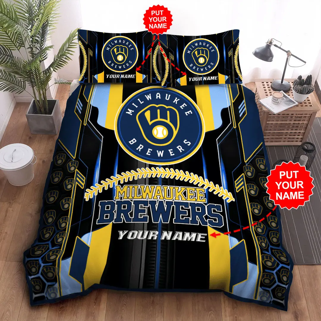 Milwaukee Brewers bedding set 02