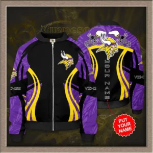 Minnesota Vikings 3D Bomber Jacket 02
