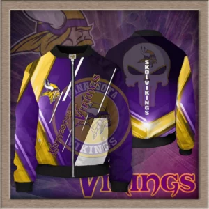 Minnesota Vikings 3D Bomber Jacket 05