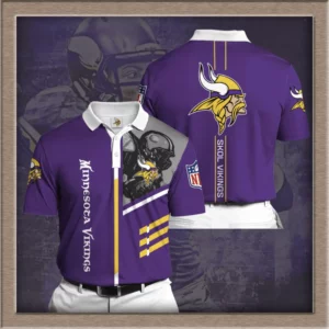 Minnesota Vikings 3D Polo 02