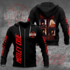 Motley Crue 3D Apparels zip hoodie