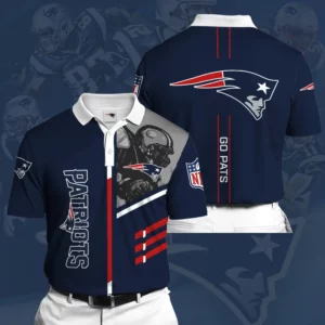 New England Patriots 3D Polo 01