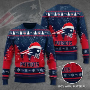 New England Patriots 3D Ugly Sweater