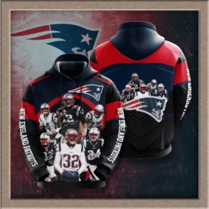 New England Patriots 3D hoodie 09