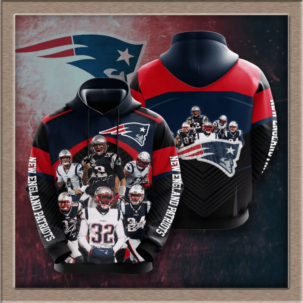 New England Patriots 3D hoodie 09