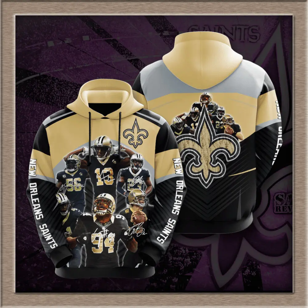 New Orleans Saints 3D hoodie 9