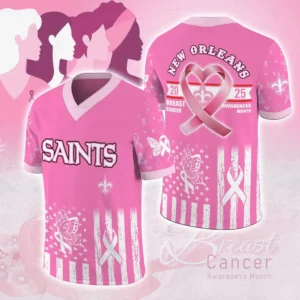 New Orleans Saints x Breast Cancer Awareness Football Jersey