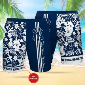 New York Yankees 3D Hawaiian Short 01
