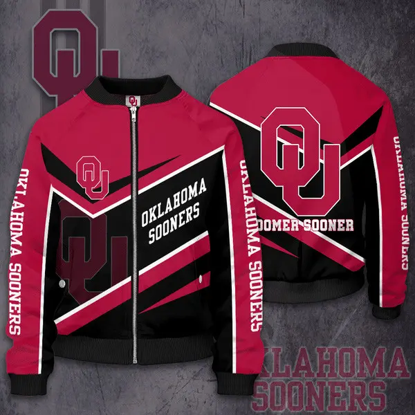 Oklahoma Sooners 3D Bomber Jacket 02