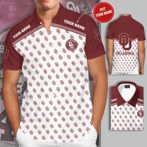 Oklahoma Sooners 3D Short Sleeve Dress Shirt 02