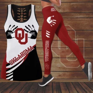 Oklahoma Sooners Hollow Tank Top Leggings 02