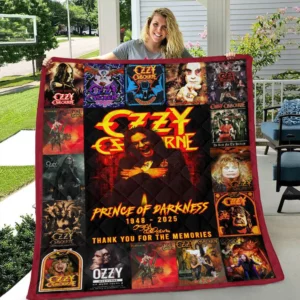 Ozzy Osbourne quilt blanket 02