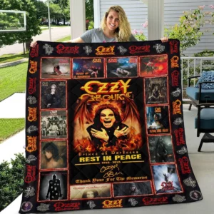 Ozzy Osbourne quilt blanket 04
