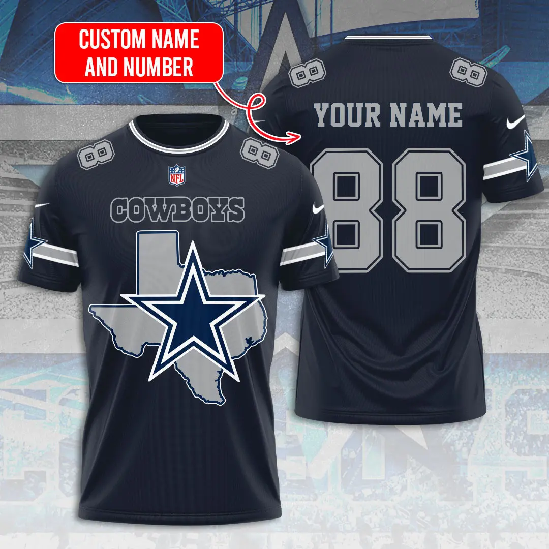 Personalized Dallas Cowboys T shirt XXLTEE012SB