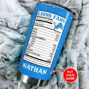 Personalized Detroit Lions Tumbler Cup XXLTEE0124SL