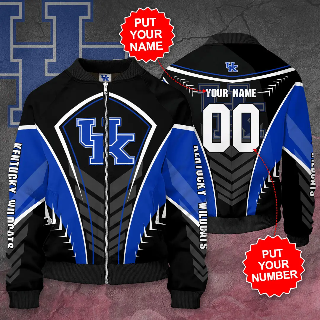 Personalized Kentucky Wildcats Bomber Jacket 01