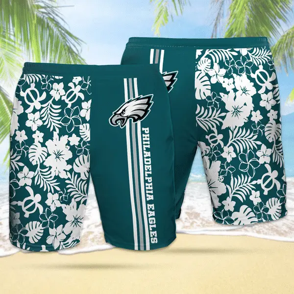 Philadelphia Eagles 3D Hawaiian Short 01