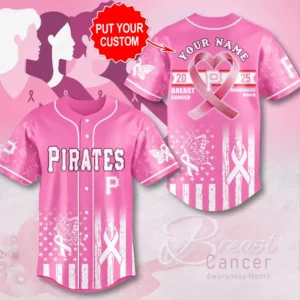 Pittsburgh Pirates x Breast Cancer Awareness Baseball Jersey