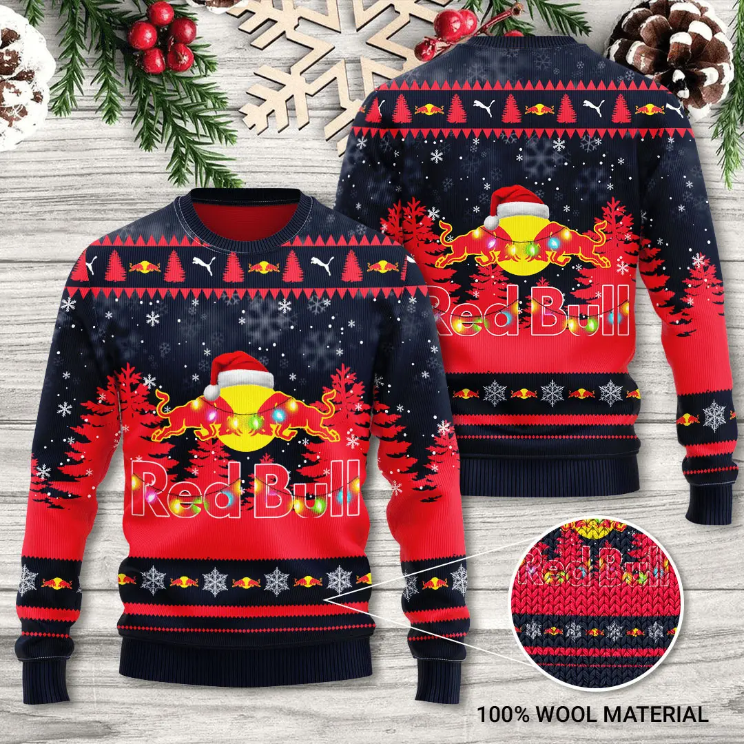 Red Bull Racing Christmas 3D Sweater