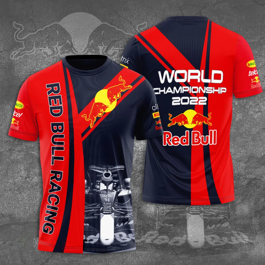 Red Bull Racing Word Championship 3D Apparels T shirt