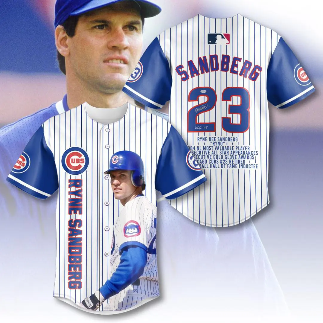 Ryne Sandberg Baseball Jersey 02