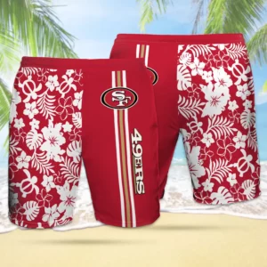 San Francisco 49ers 3D Hawaiian Short 01
