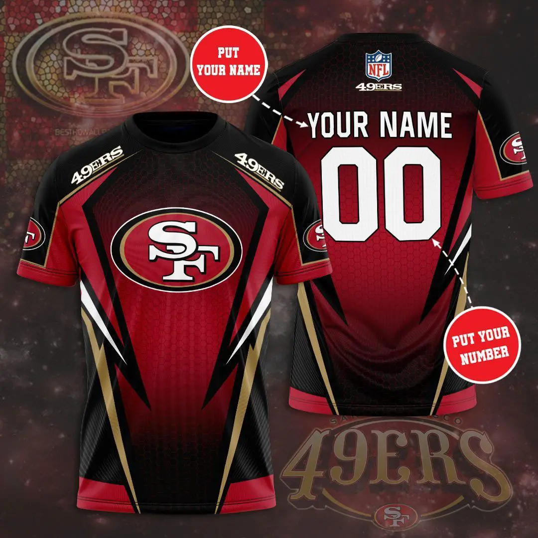 San Francisco 49ers 3D T shirt 02