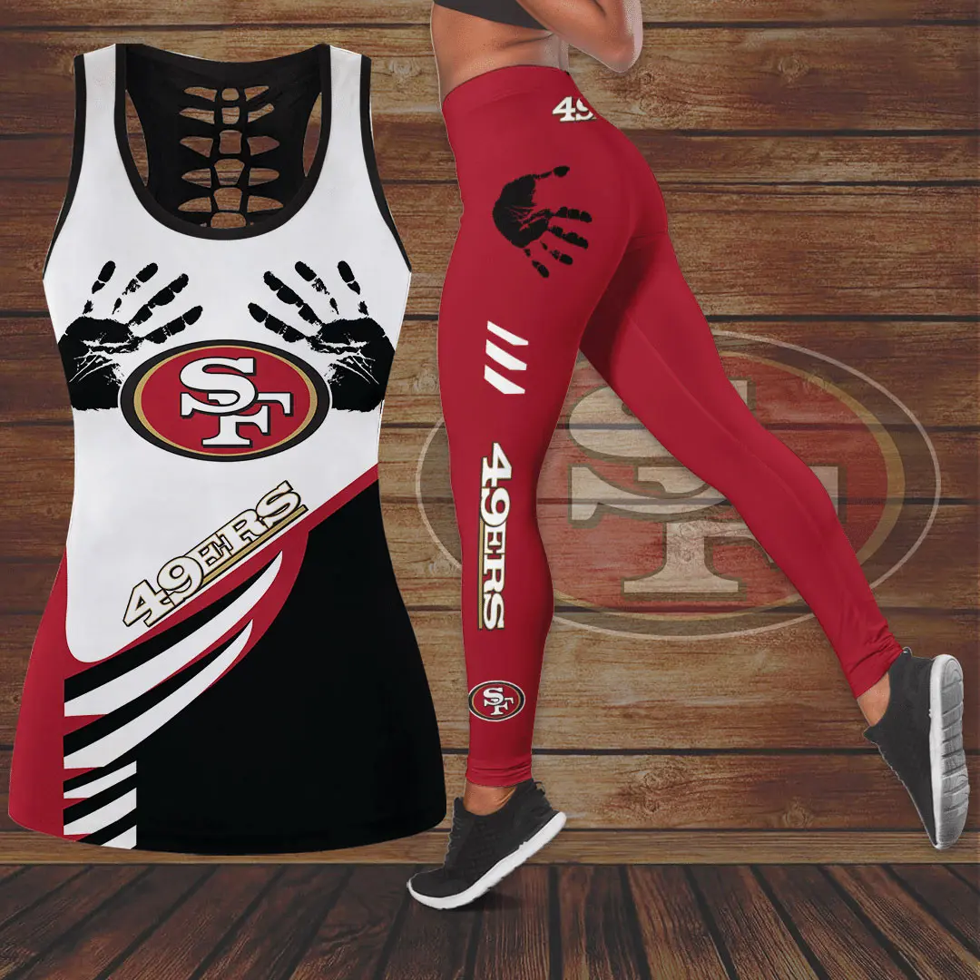 San Francisco 49ers Hollow Tank Top Leggings 02