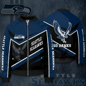 Seattle Seahawks 3D Bomber Jacket 01