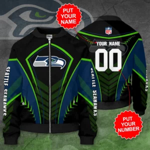 Seattle Seahawks 3D Bomber Jacket 04