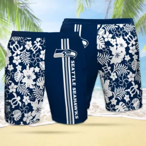 Seattle Seahawks 3D Hawaiian Short