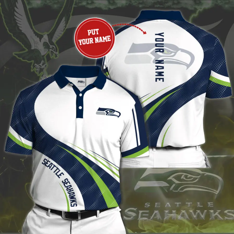 Seattle Seahawks 3D Polo 02
