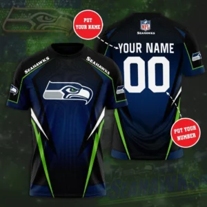 Seattle Seahawks 3D T shirt 02