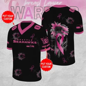 Seattle Seahawks x Breast Cancer Awareness Football Jersey