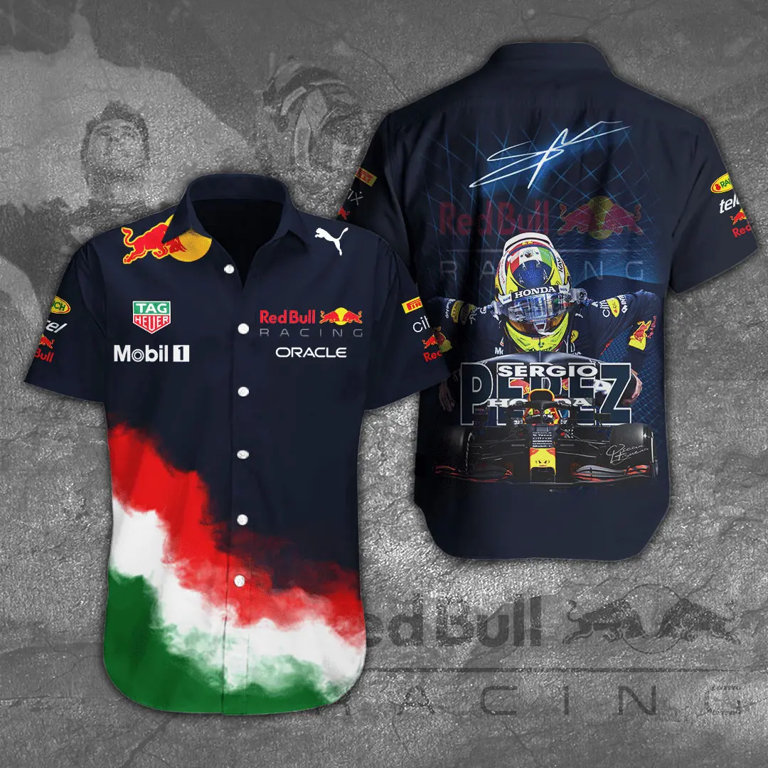 Sergio Perez Mendoza 3D Short Sleeve Dress Shirt 03