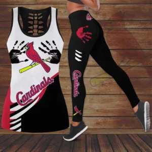 St. Louis Cardinals 3D Hollow Tank Top Leggings