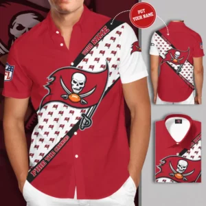 Tampa Bay Buccaneers 3D Short Sleeve Dress Shirt 02