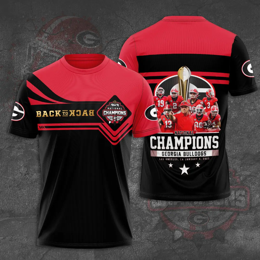 The best Georgia Bulldogs 3D T shirts 011