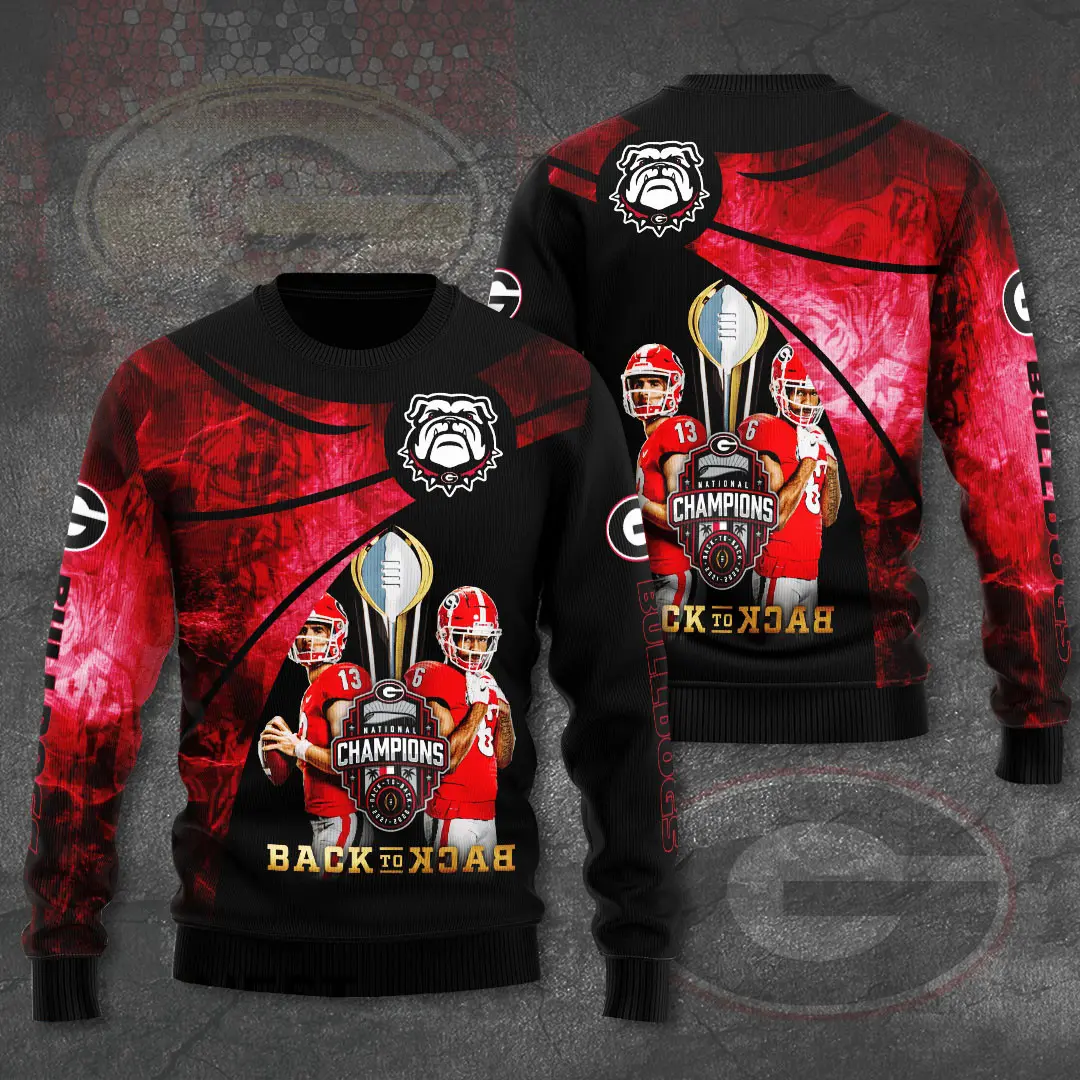 The best Georgia Bulldogs 3D sweatshirt 05
