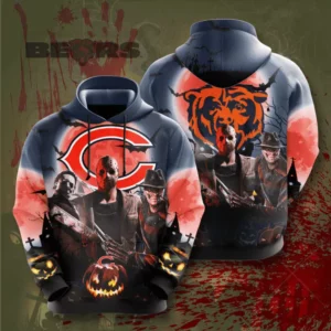 The best selling Chicago Bears 3D hoodie 02