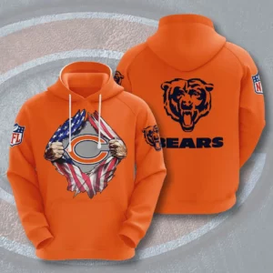 The best selling Chicago Bears 3D hoodie 03