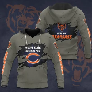 The best selling Chicago Bears 3D hoodie 08