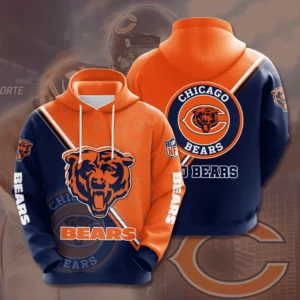 The best selling Chicago Bears 3D hoodie 09
