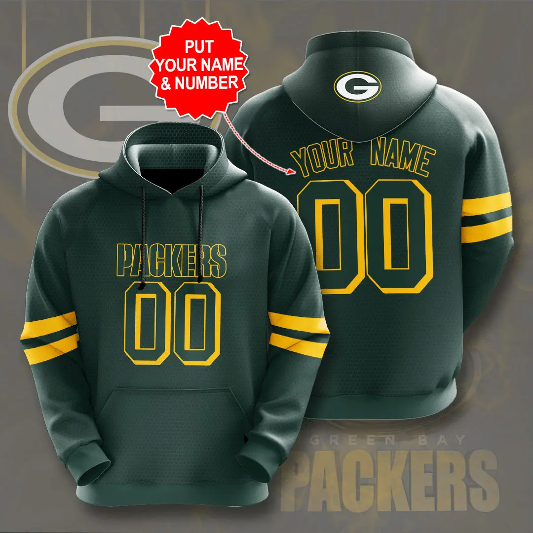 The best selling Green Bay Packers 3D hoodie 13