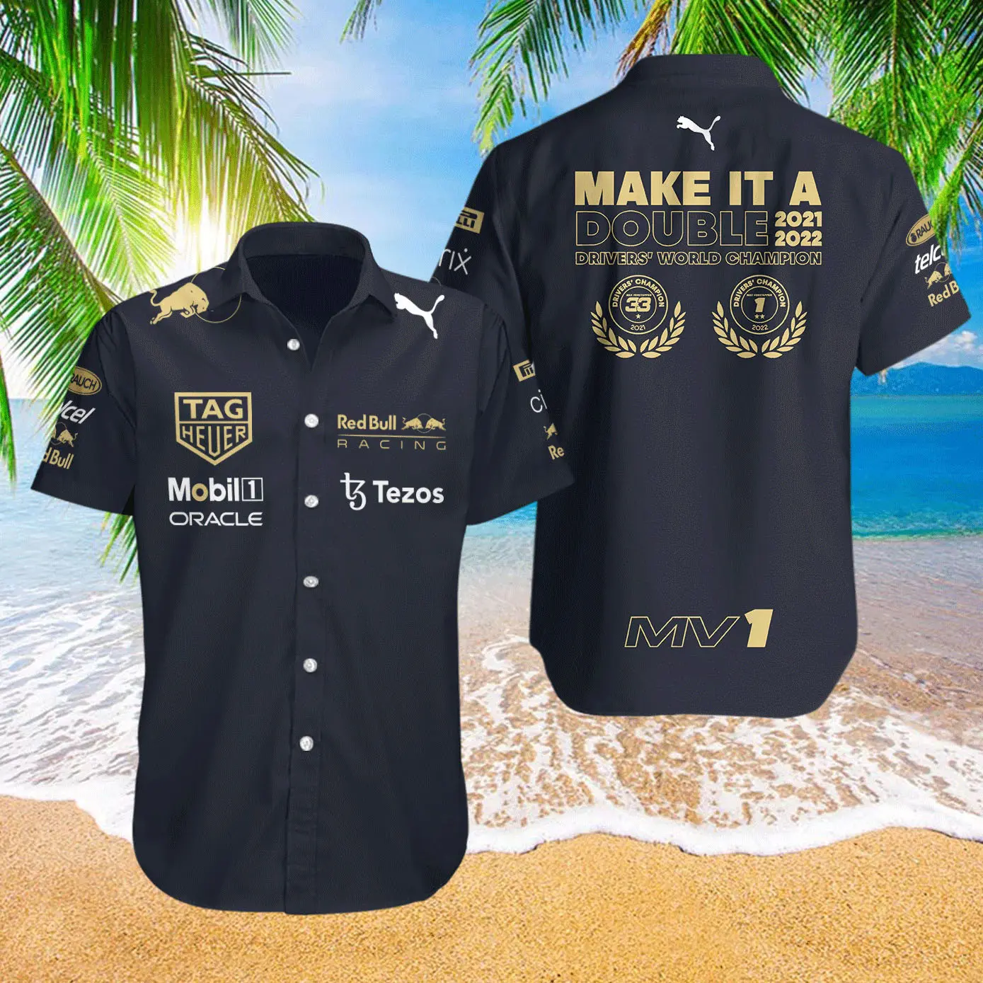 The best selling Max Verstappen 2022 Hawaiian Shirt 06