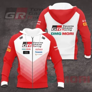 Toyota Gazoo Racing 3D Clothing Zip up Hoodie NCRTGR003
