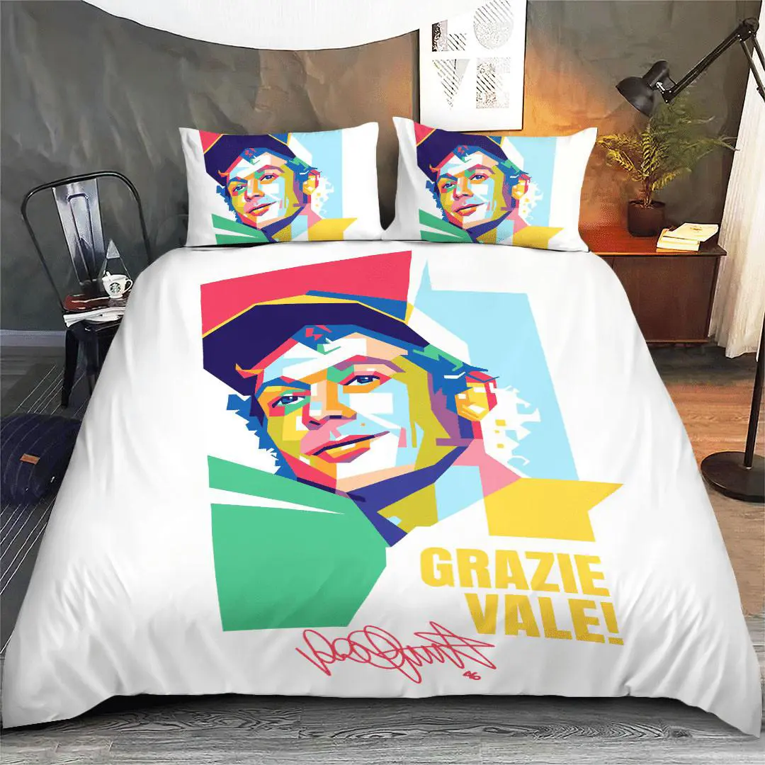 VR46 Valentino Rossi luxury bedding set XXLTEE231023S4