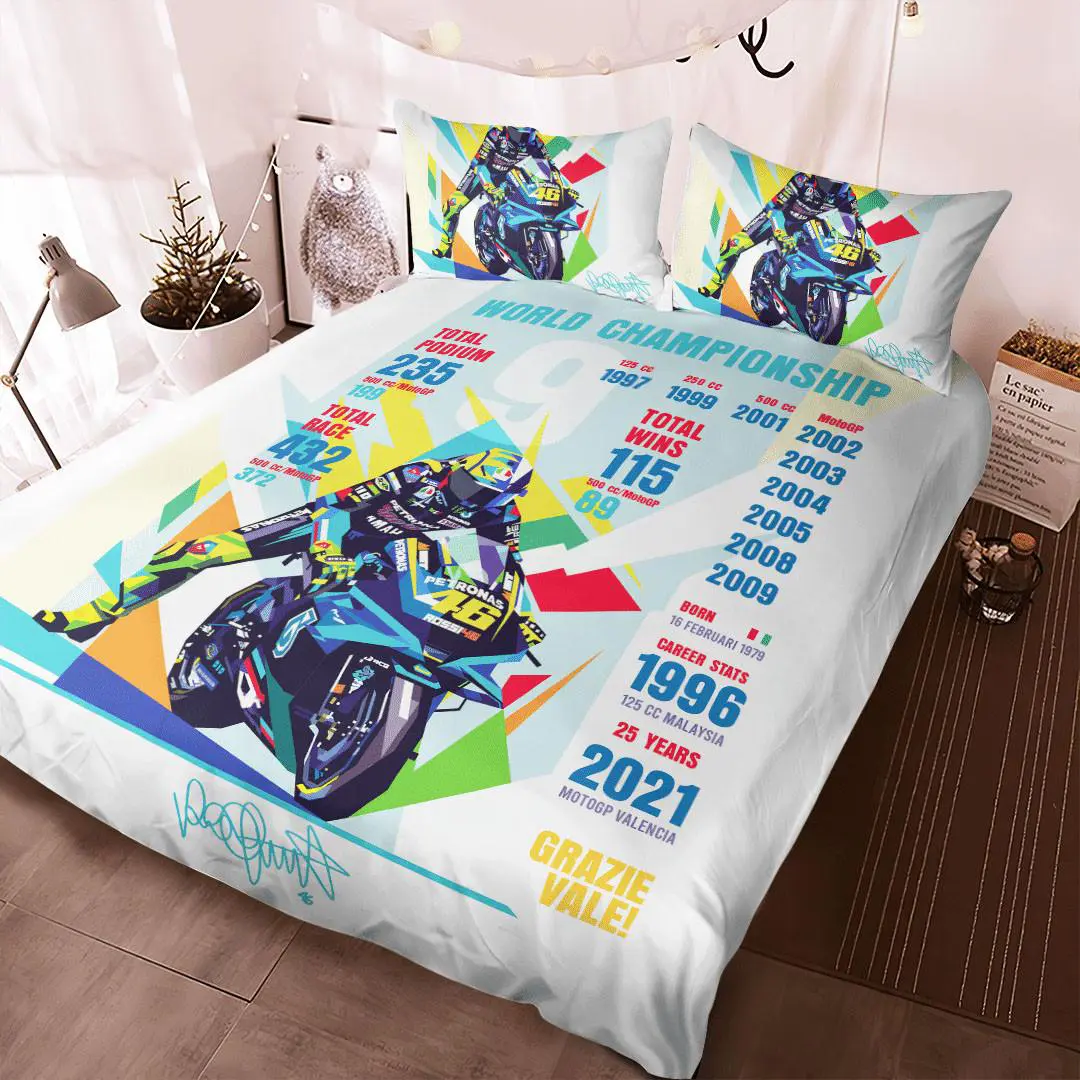 VR46 World Championship luxury bedding set XXLTEE231023S13 img