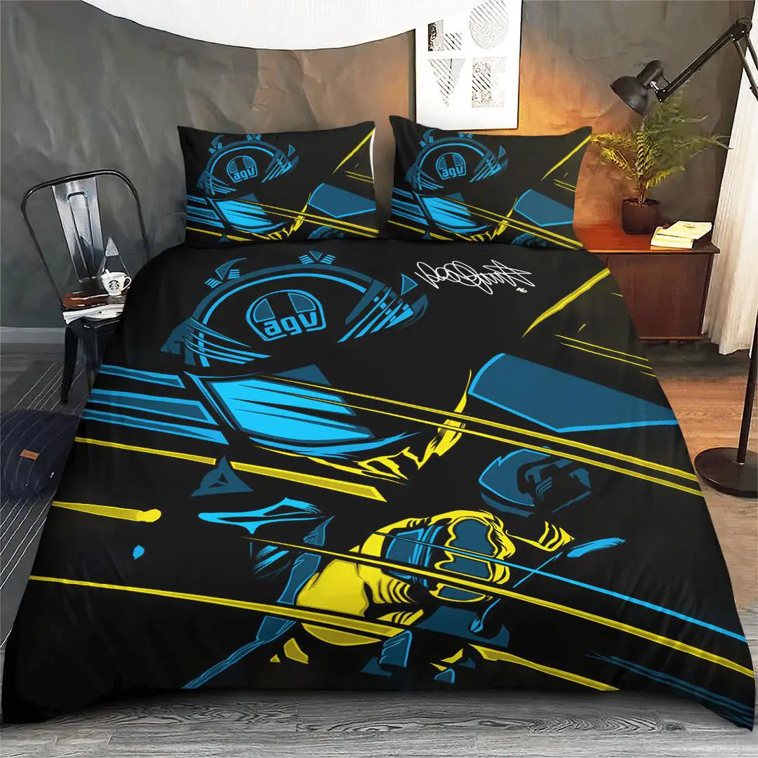 Valentino Rossi Abstract luxury bedding set XXLTEE231023S11 img